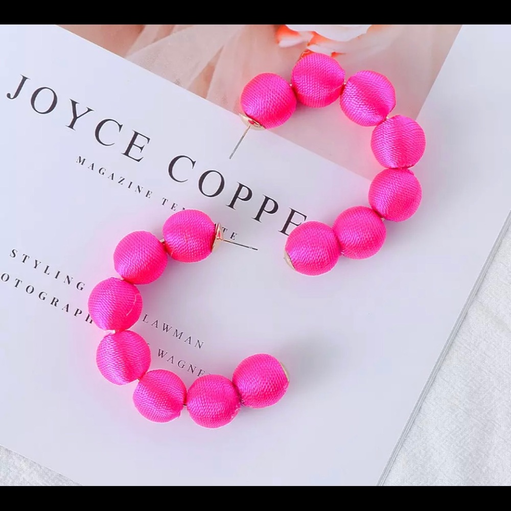 Beautiful pink earrings